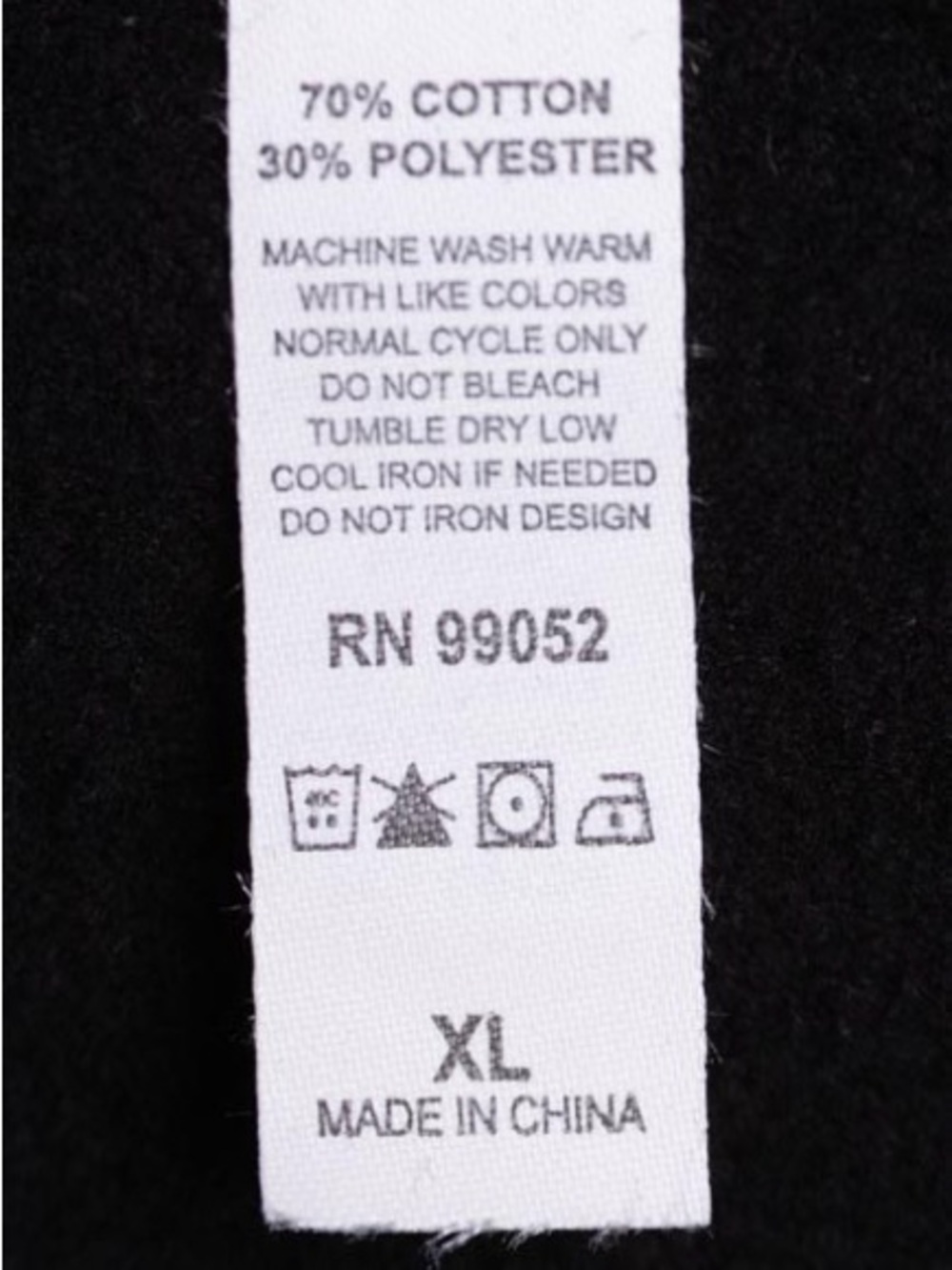 Hardknox Sunday Men XL Hoodie Black Cotton Blend Skeleton Graphic Pullover - Picture 7 of 10